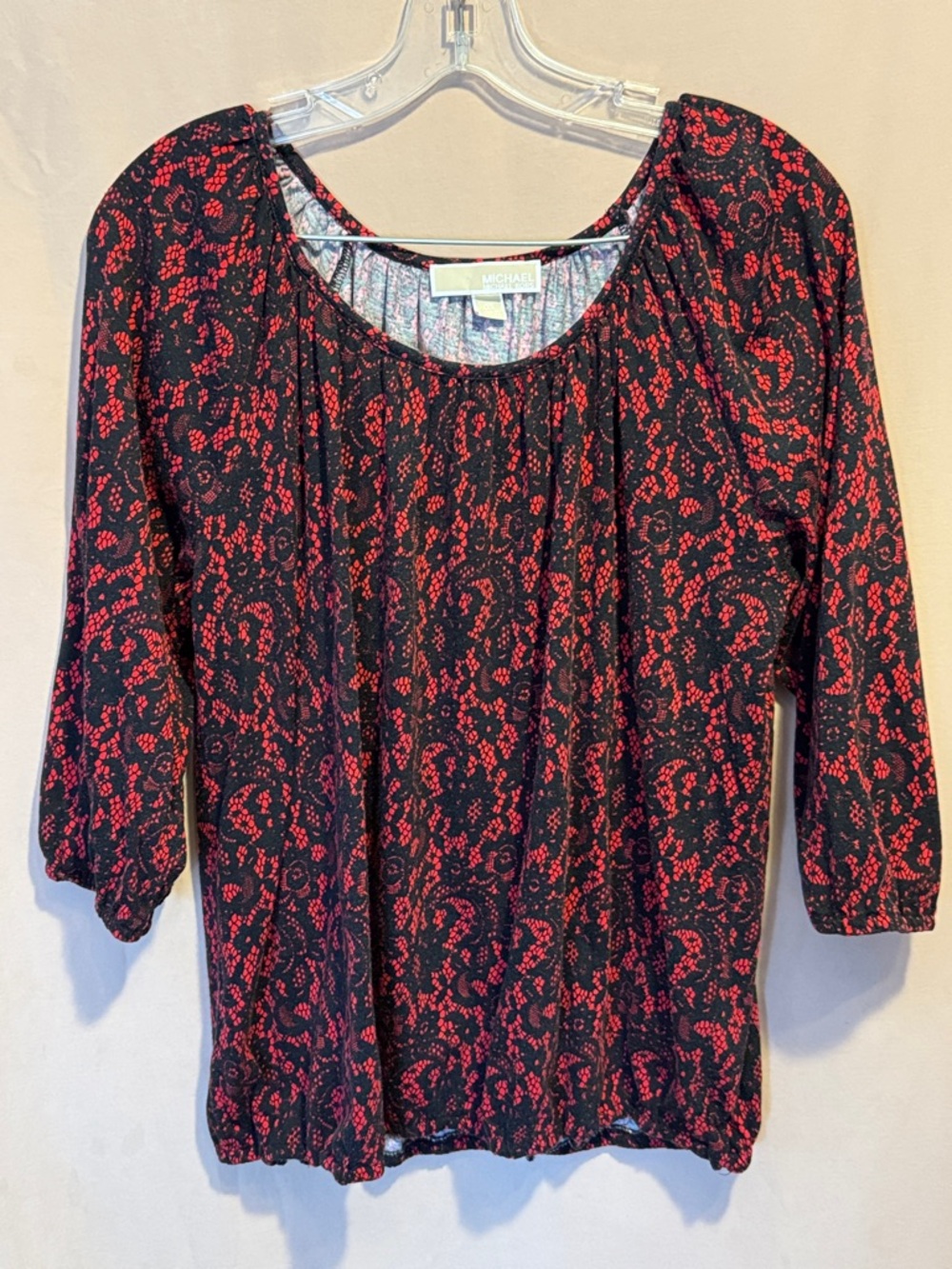 Michael Michael Kors red and black print top
